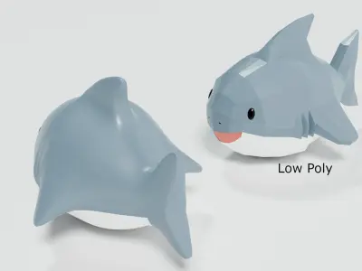 Toy Shark 3D model