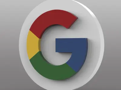 Google Logo Low-poly 3D model