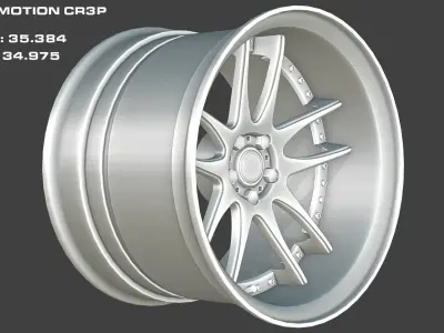 Wheel Pack Collection Low-poly 3D model