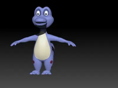 MIni Small crocodile animal 3D model