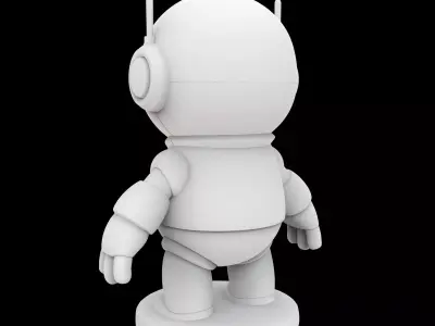 Robot Companion Figurine 3D Print Model 3D print model purchase