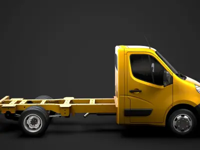 Opel Movano SingleCab DW E20 Chassis 2014 3D model