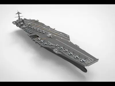 uss gerald r ford cvn 78 3D model
