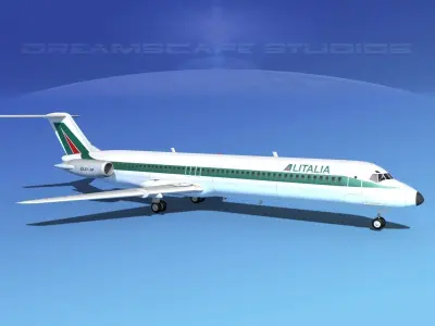 Douglas DC-9-50 Alitalia 3D model