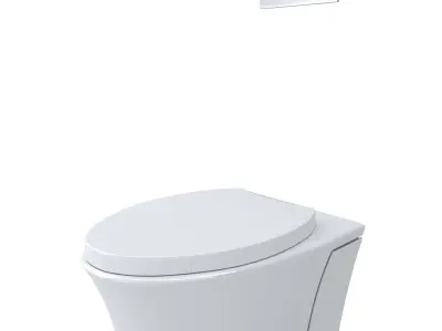Toilet-003 elongated toilet 3D model