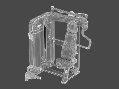 Technogym Selectorized Artis Chest Press 3D model