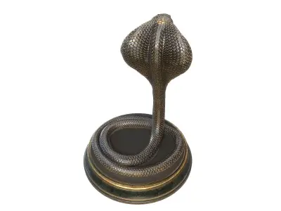 Snake Cobra Sculpture 3D model