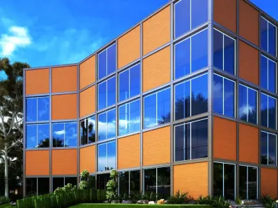 Building 003 Low-poly 3D model