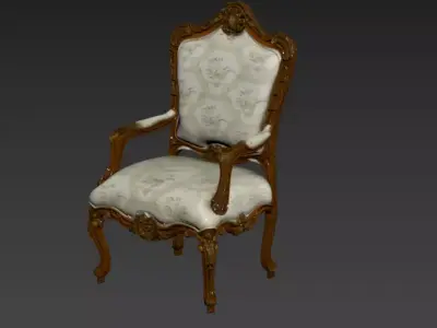 135- Chinese Style Scene - Free 3D Model of Chair 5 Free 3D model