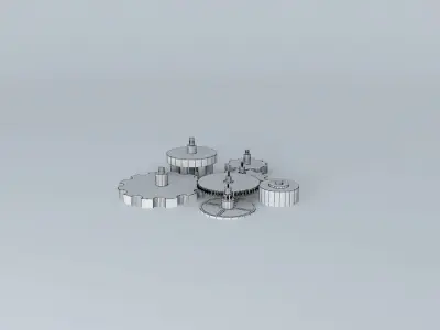 Seven Wheels 3D model