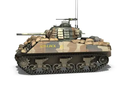 M4A3 Sherman - Applejack 3D model