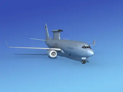 Boeing E-8 Posiedon AEWS Luftwaffe 3D model