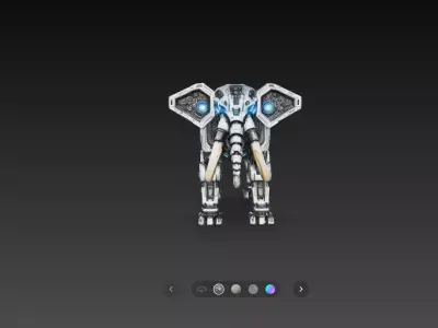 Mechanical Elephant Robot Animal Sci Fi 3D Print STL 3D print model