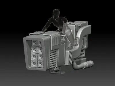 sh figuarts SCI-FI JET HOVERBIKE N2 3D print model