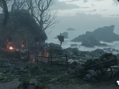 The Aftermath Medieval Environment Low-poly 3D model