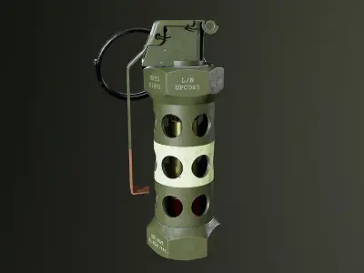 M84 - Flashbang grenade Low-poly 3D model