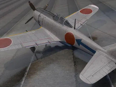 Nakajima Ki-84 Hayate - aka Frank 3D model