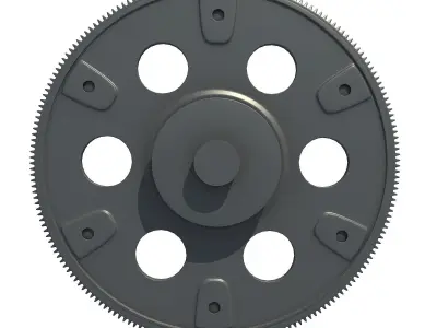 Engine Flywheel 2 3D model