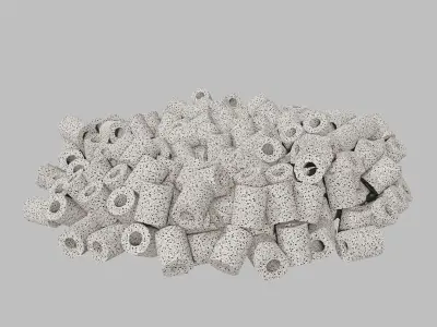 Biotubes pile of gravel 3D model