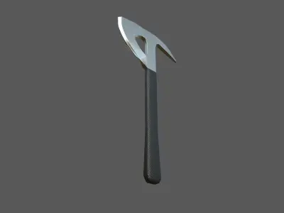 Fire Axe - one handed Low-poly 3D model