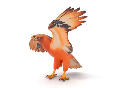 Majestic Golden Eagle model pack Low-poly 3D model