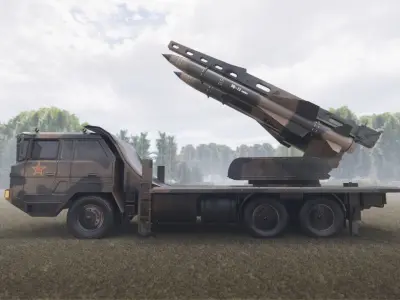 HQ-12 KS-1 Low-poly 3D model