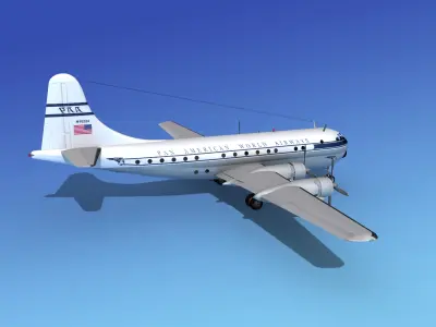 Boeing 377 Pan Am 2 3D model