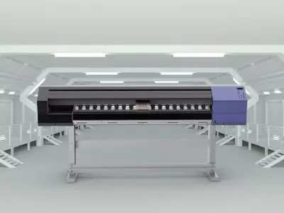 Large inkjet printer 3D model