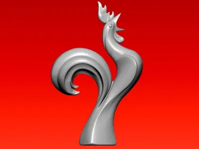  Rooster statue - Decor - 3D print 3D print model