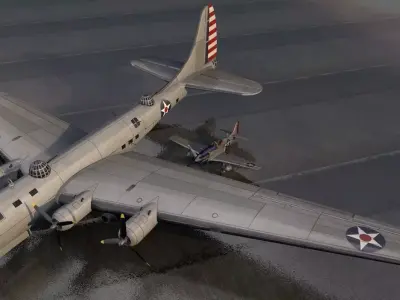 Douglas XB-19 Behemoth 3D model