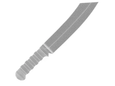 battle knife v10 3D model