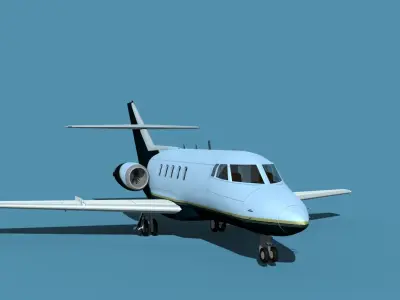 British Aerospace 125 Dominie V12 3D model