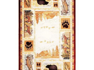 Champion Rugs Wildlife Nature Low-poly 3D model