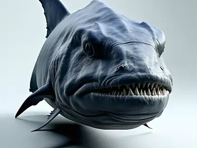 Realistic Barracuda 3D Model Low-poly 3D model