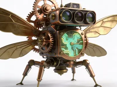 Atlas-Prime Cybernetic Manipulator Low-Poly 3D Model Low-poly 3D model