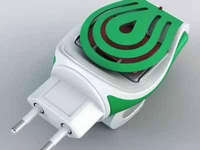 Mosquitall fumigator green 3D model