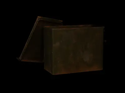 Military iron cans industrial supplies military supplies Low-poly 3D model