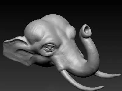 Asiatic Elephant Free 3D print model