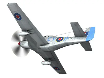 North American P-51K Mustang MK IV - RAAF 3D model