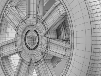 Cadillac Escalade awd 2012 wheel 3D model