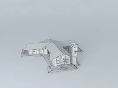Church Santa Luzia Free 3D model
