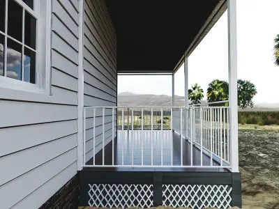 Farm House Low-poly 3D model