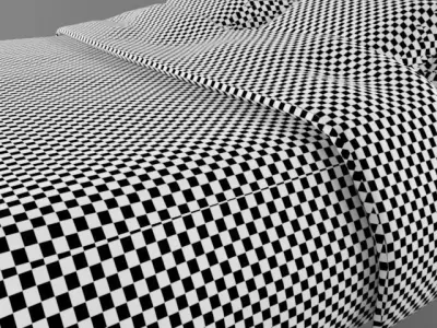 3D Bed Free Obj Model Free 3D model