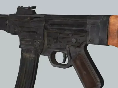 STG 44 Sturmgewehr Stg44 Low-poly 3D Model Low-poly 3D model