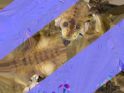 Dinosaur Figure Low-poly 3D model