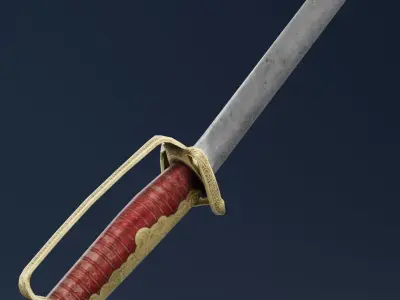  Ancient Sword Low-poly 3D model