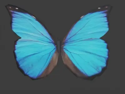 Butterfly - Insect Low-poly 3D model