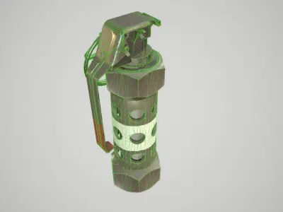 M84 Flashbang Stun grenade Low-poly 3D model