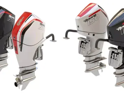 Outboard Motor 150 HP 3D model