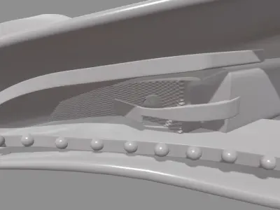 Headlights Audi R8 Custom Low-poly 3D model